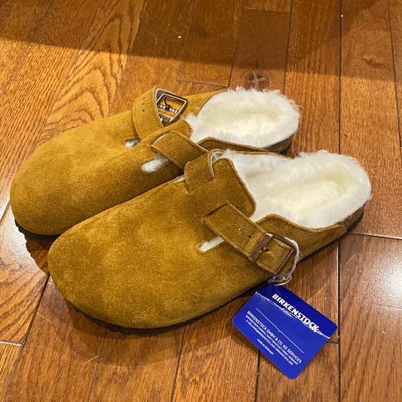 Birkenstock Shoes - Birkenstock Boston genuine shearling lined clog